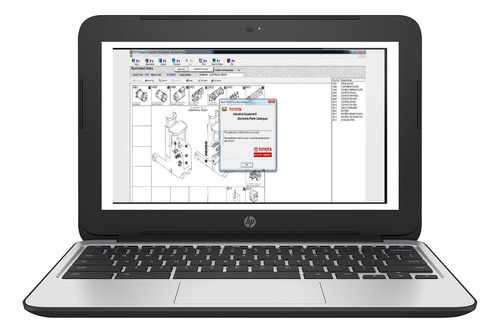 Laptop Con Software Catalogo De Partes Montacargas Toyota