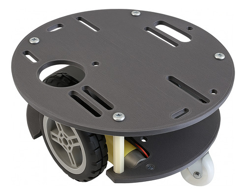 Kit Chassi Redondo 2wd Robô Diy Chassis Robotica For Arduino