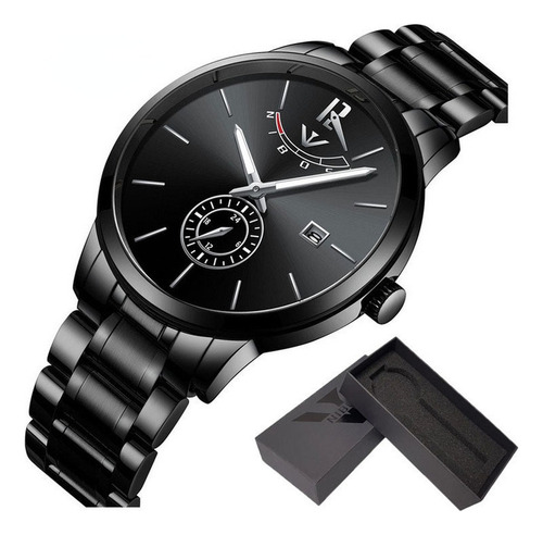 Reloj De Cuarzo Ultradelgado Nibosi Calendar Luminous