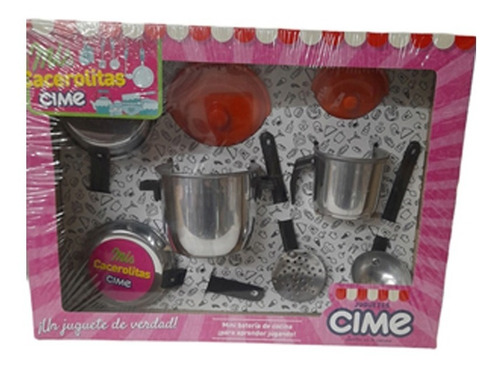 Minibateria De Cocina Metal 7 Piezas Mate Cime