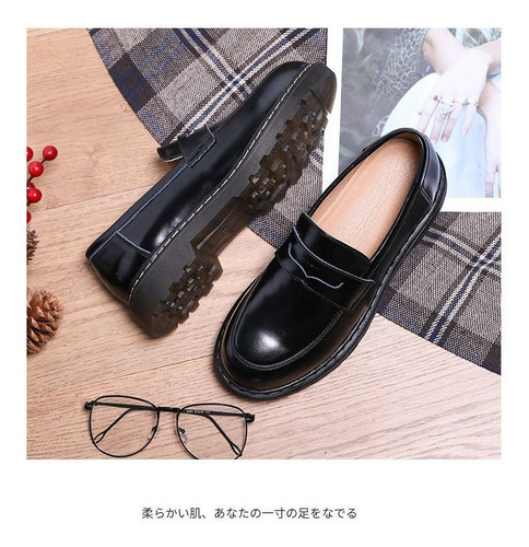 Imagen 6 de 8 de Zapatos Mary Janes Con Hebilla Vintage Estilo Japonés Para M