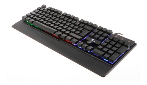 Imagen 1 de 1 de Teclado gamer Xtech Armiger XTK-510S QWERTY español España color negro con luz RGB