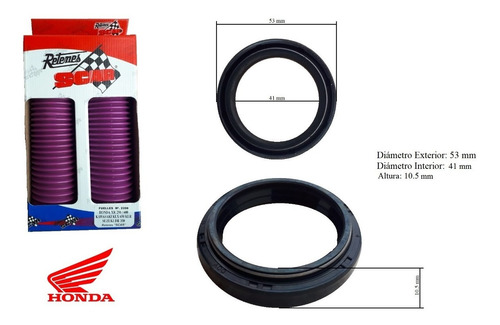 Fuelle Suspensión Delantera Con Retenes Honda Xr 250/600 