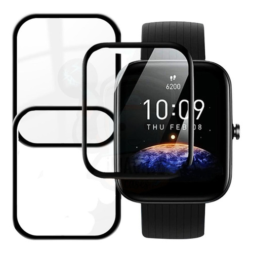 Kit 3x Película 3d Nano Para Novo Amazfit Bip 3 Cobre A Tela