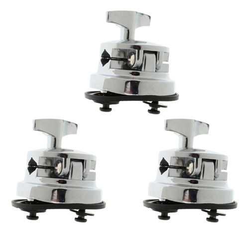 3pcs Durable Open Drum Mounting Holder Base Rack Hardware