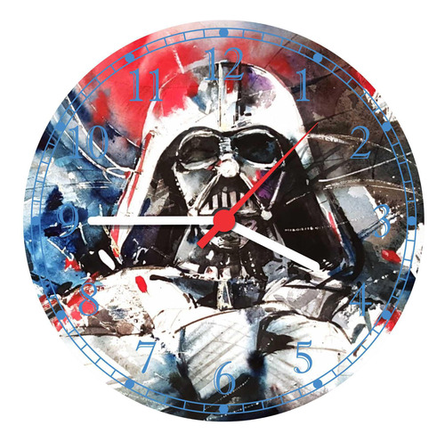 Relógio De Parede Star Wars Darth Vader Gg 50 Cm 02