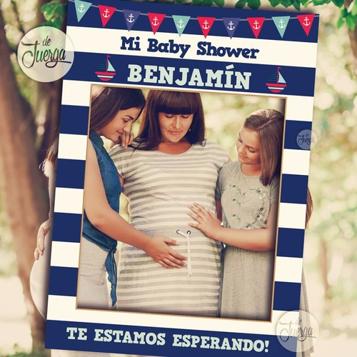 Baby Shower Marco Imprimible Personalizado 48hs Nene Y Nena