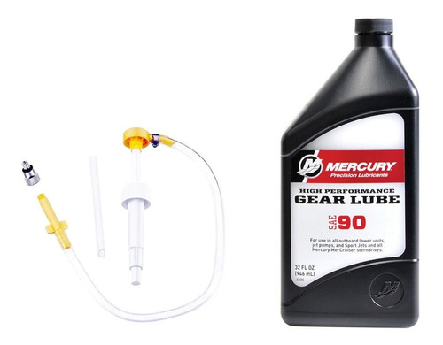 Aceite Para Pata Mercury Gear Lube + Bomba Aplicador Manual 