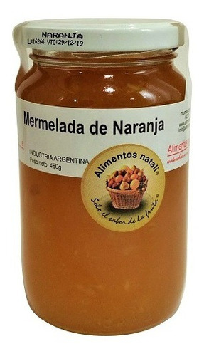 Mermelada De Naranja Natali X 460 Gr Sin Azúcar Agregada