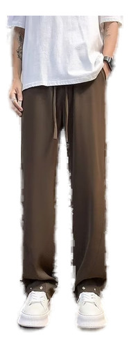 Pantalones Drap De Estilo Americano, Finos, De Color Liso, D