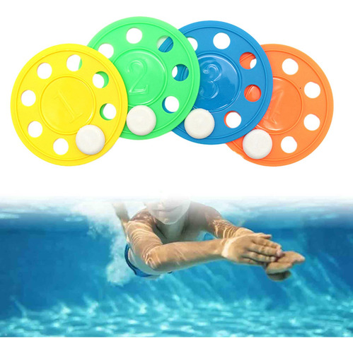 6 X 4x Discos De Buceo Coloridos Juguetes De Buceo En
