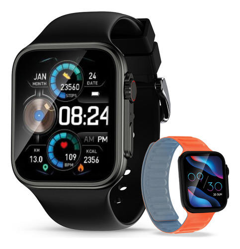 Vorago Sw-500 Smartwatch Reloj Inteligente Amoled Extensible Magnético Bicolor Extra Llamadas Waterproof IP67 Medición Salud Deporte Bluetooth