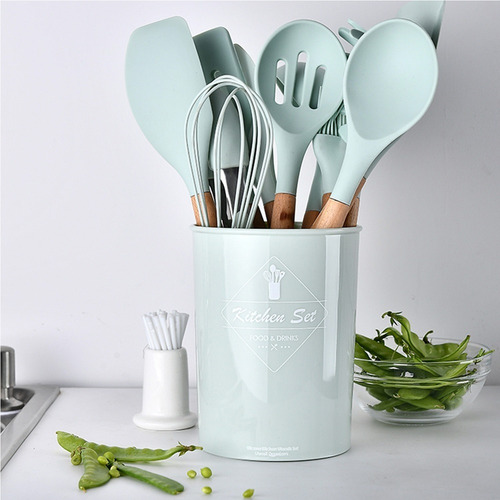- Juego De Utensilios De Cocina De Silicona, 11 Piezas