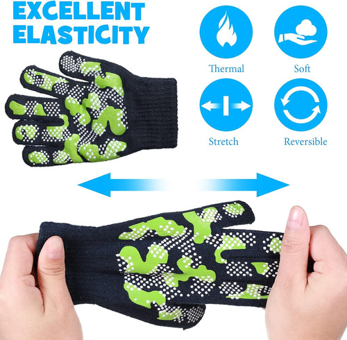 6 Pares De Guantes Elásticos De Invierno Para Niños, Guantes