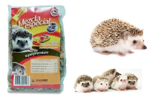 Alimento Erizos Balanceado Mezcla Especial Union Pet 2 Kg Color Natural