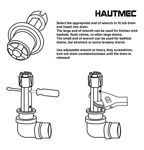 Pl0030 Llave Desagüe Para Bañera