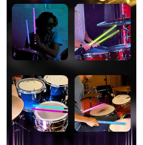 2 Baquetas Luminosas, Accesorios De Percusión, Baquetas