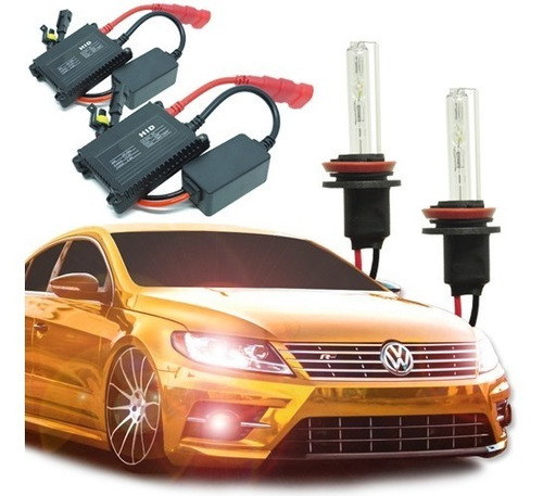 Kit Xenon Hid Automotivo Par Lâmpadas Farol Carro 12v Milha