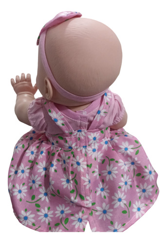 Muñeca Bebé Grande 32 Cm Con Vestido Articulable