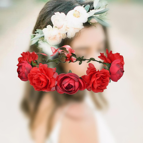 Diadema De Flores Corona De Flores Para El Cabello Diadema