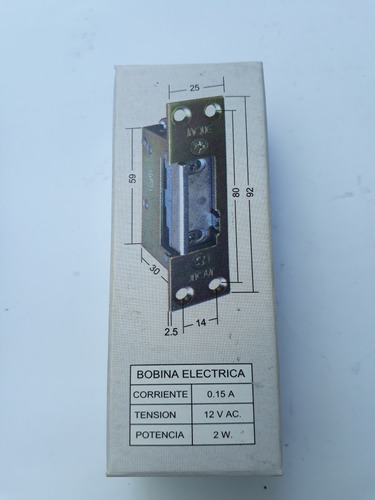 Cerradura Eléctrica Libera Pestillo Jaque
