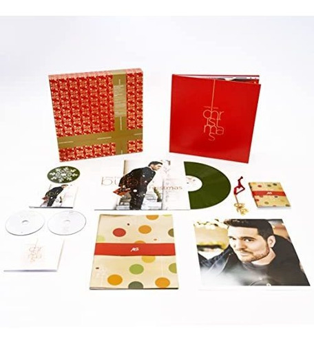 Set De 2 Discos Cd Disco Vinilo Y Dvd Christmas Michael