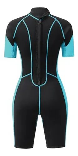 Traje De Neopreno Corto De 3mm Para Mujer - Ideal Para Buceo