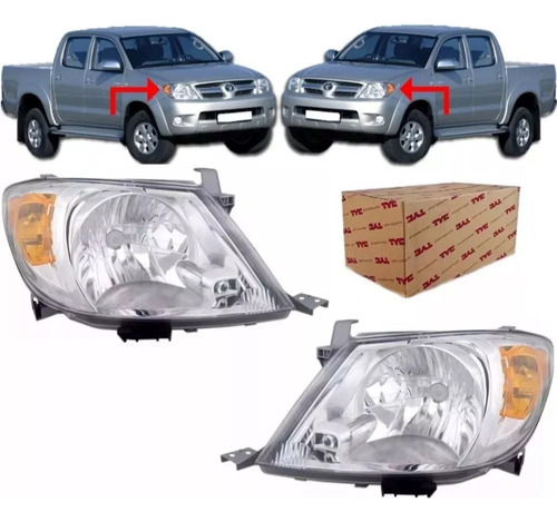  Opticas El Par  Toyota Hilux 2005-2006-2007-2008 