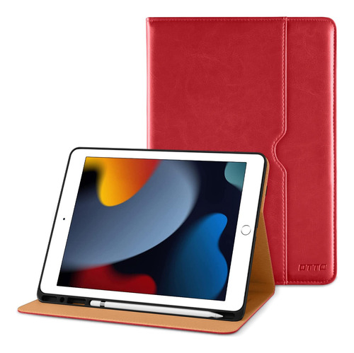 Funda Para iPad 10.2 Dtto 9a/8a/7a Gen Visión Múltiple/rojo