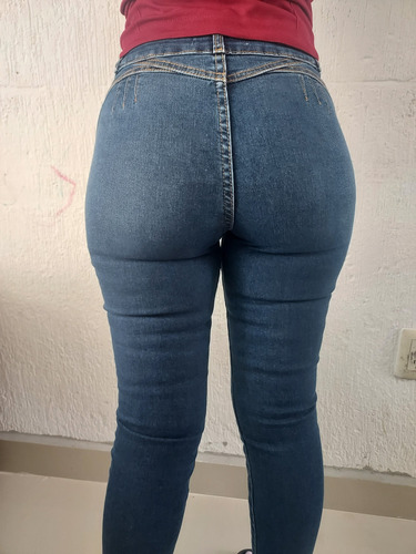 Pantalón Mezclilla Dama Corte Levanta Pompa Jw8365