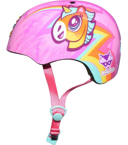 Imagen 4 de 5 de Casco Raskullz Unicorn Bolt Para Niñas (50-54cm) Skake, Bike