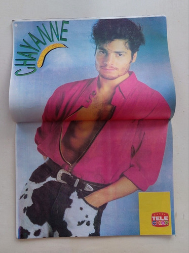 Chayanne Póster Vintage 1993 Revista Telecolor