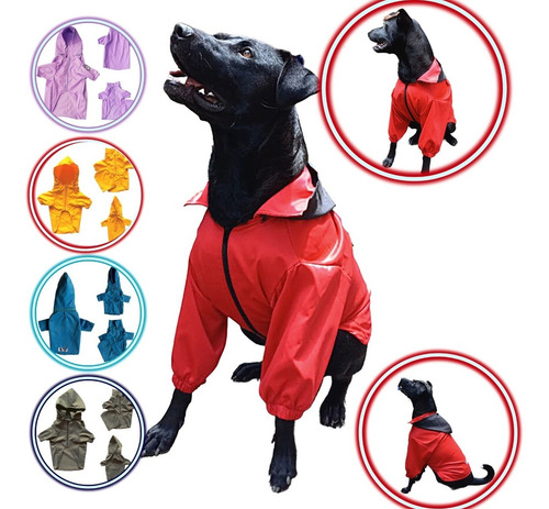 Imagen 2 de 9 de Chaqueta Impermeable Para Perro Talla Xl