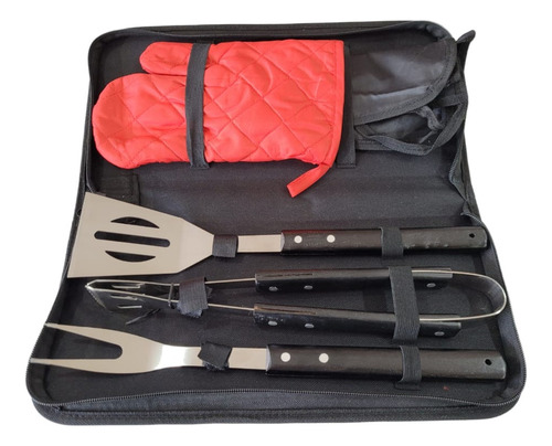 Kit Para Asar Bbq De Acero Inoxidable 6pzs