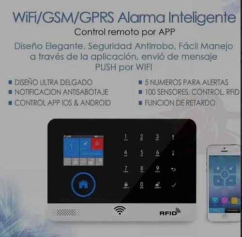Sistema De Seguridad Wifi Con Sirena Y Camara Completo
