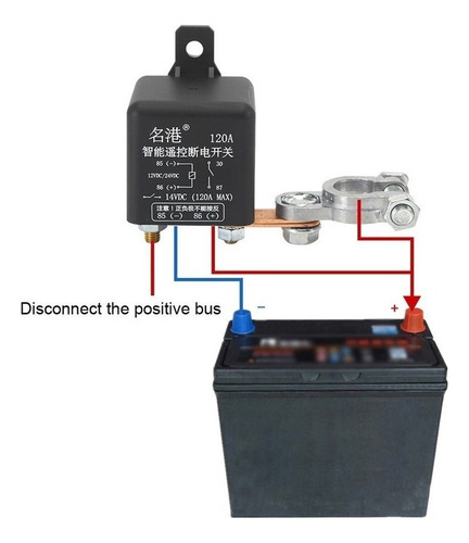 F Relé Para Interruptor Batería De Control Remoto Universal