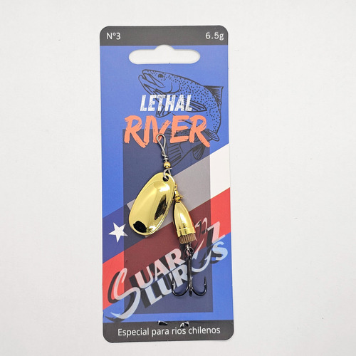 Pack 3 Cucharilla Suarez Lures Clasico Lethal River N3 6.5g