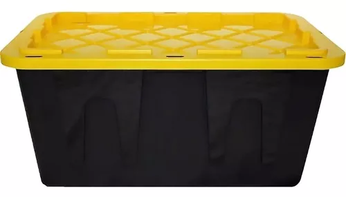 Banco de almacenaje 102 x 40 x 39.5 cm color amarillo