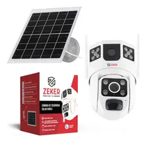 Comprar Cámara De Seguridad 2.4ghz Zeker Solar Doble 3mp Vigilancia 