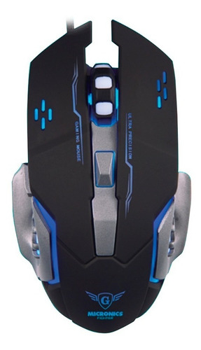 Mouse Optico Gamer Con Luces Profesional 7 Colores 6 Botones