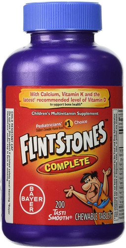 Vitaminas Usa Flintstones +hierro+calcio Niños Adolescentes 