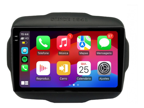 Central Multimidia Renegade 22/25 9p Android 2/64gb Carplay