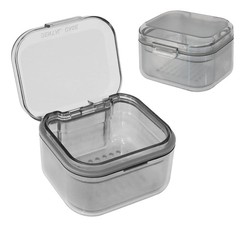 Caja Para Retenedor Ortodóntico Doble Capa Estuche De Limpie