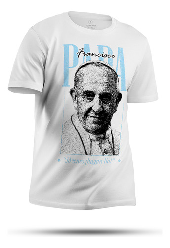 Remera Papa Francisco Jóvenes - 100% Algodón Premium
