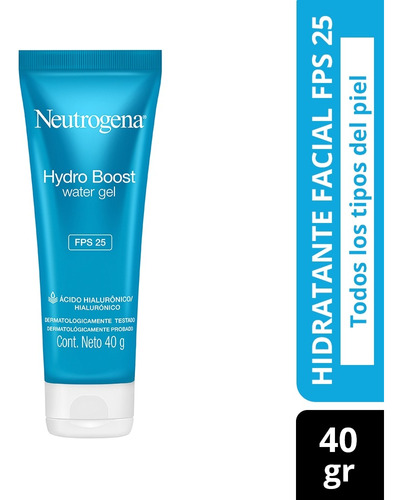 Hidratante Facial Neutrogena Hydro Boost Water Gel Fps 25 Momento de aplicación Día Tipo de piel Todo tipo de piel