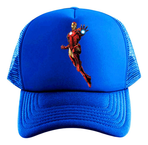 Gorra Trucker Iron Man Series Geeks Blue Avengers