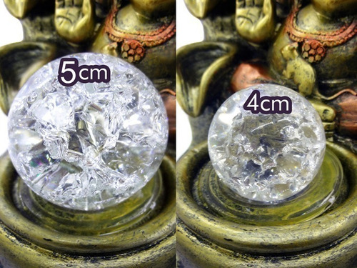 2 Bolinha Vidro Bola Para Fonte Água Esfera Cristal 4 E 5cm 