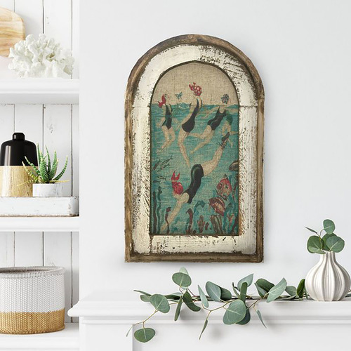 R Swimming Wall Art: Adornos Decorativos Para Baño