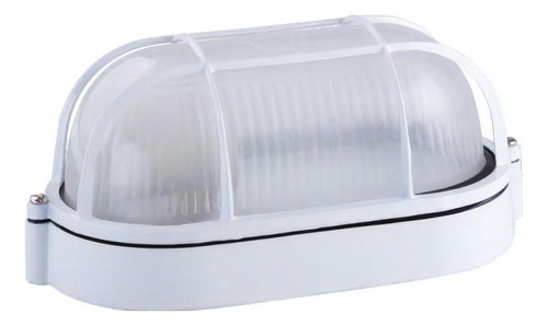 Lámpara de tortuga ovalada de aluminio de color blanco