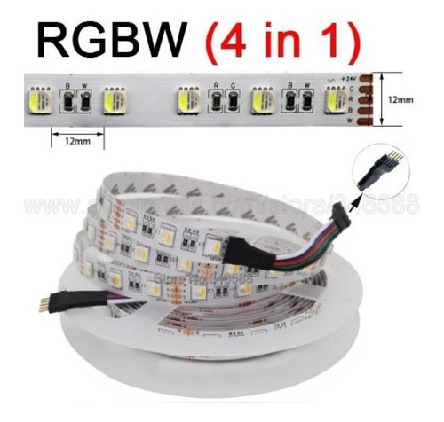 Fita Led 5 Pinos 5mts Ip67 + 3 Controlador Wifi + 3 Fontes